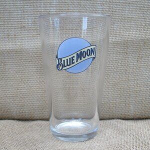 Blue Moon Beer Logo 16 oz Glass